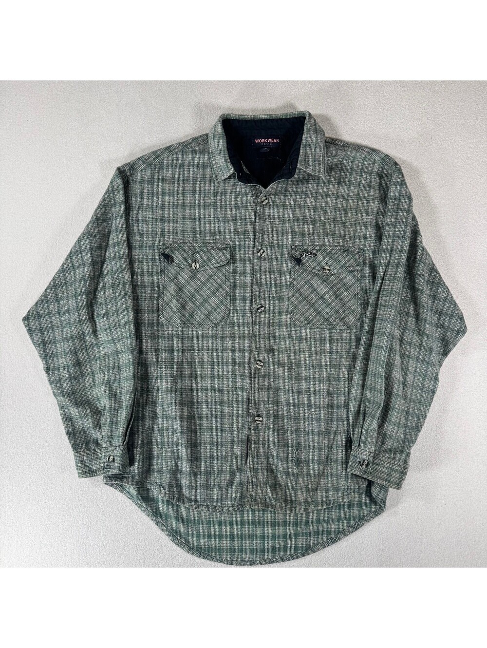 Vintage Heavy Weight Rusty Snow Boards Multi Coloured Button Up Workwear Flannel